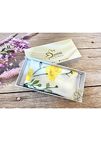 Khăn Lụa Vuông Vẽ Hoa Dã Quỳ SenSilk 90x90cm, Painting Silk Scarves for Women, Khăn Quàng Cổ Thời Trang