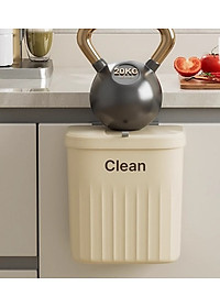 Thùng Rác Treo Tủ Bếp, Treo Nhà Vệ Sinh Nắp Lật 2 Chiều Bằng Nhựa PP Cao cấp - Hàng chính hãng (Màu ngẫu nhiên)