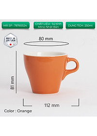 Ly sứ Origami Latte Cup 250ml uống trà cà phê