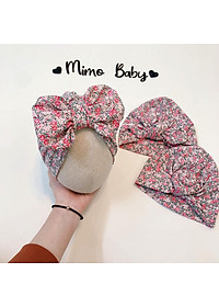 Mũ turban bé gái (4-8kg) - Chủ đề hoa nhí