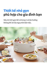 Nồi điện đa năng Bianco LocknLock EJP134IVY (5 lít), EJP124IVY (3 lít), Hàng Chính Hãng, Nấu nhanh, Phủ men sứ - JoyMall