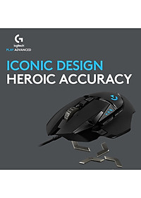 Chuột game hiệu suất cao Logitech G502 Hero RGB Lightsync - Hàng chính hãng