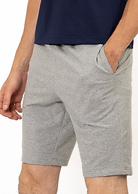 Quần Short Nỉ Lưng Thun Nam Novelty NQNMHTMT3R200046Q - Xám Nhạt
