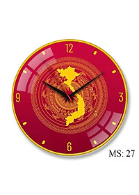 ĐỒNG HỒ TREO TƯỜNG TRANG TRÍ PHỦ PHA LÊ  KT 35 CM(MS 10)