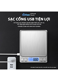 Cân Điện Tử Mini Cao Cấp 2024 MIFAN 0.01g - 3kg - Nhỏ Gọn, Siêu Chính Xác, Thép Không Gỉ, Màn LCD -Tặng 2 Đĩa Cân Và Pin