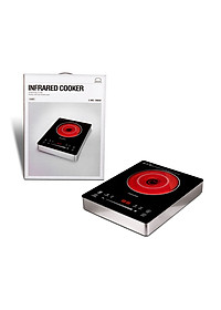 Bếp Hồng Ngoại Lock&Lock EJI421 (2000W) Mặt Bếp Kính Crystal, Chịu Nhiệt, Chịu Lực Tốt, Không Có Bức Xạ -  Hàng Chính Hãng Tặng Combo Ống Hút + Cọ Rửa