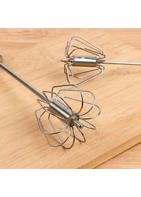 Dụng Cụ Đánh Trứng Cầm Tay Dạng Ấn Trục Xoay Tự Động - Chất Liệu Thép Không Gỉ 304 Cao Cấp - Chính Hãng MINIIN
