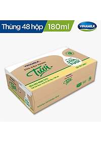 Thùng Sữa đậu nành Tươi Vinamilk 180ml - 48 hộp/Thùng