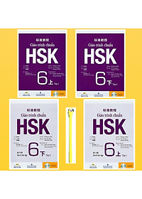 Combo Giáo Trình Chuẩn HSK 6 Bài Học và Bài Tập ( Trọn Bộ Tập 1-Tập 2) ( Tặng Kèm Viết)
