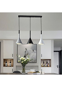 Đèn treo thả trần cao cấp trang trí bàn ăn cao cấp VERSION 3 bóng ngang