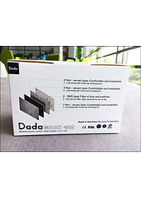 Khẩu Trang Y Tế Dada Mask 4 Lớp - Hộp 50 cái (DC402) - Giao Màu Ngẫu Nhiên