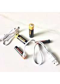 Vỉ 2 Pin sạc AA AAA cao cấp Beston 1.5V Dung lượng cao sạc nhanh trực tiếp bằng cổng micro USB - Hàng Chính Hãng
