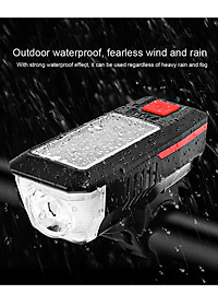 Năng Lượng Mặt Trời Đa Năng Đèn Xe Đạp Có Thể Sạc Qua USB Đèn Pha Xe Đạp Đèn Led Chống Nước Đèn Xe Đạp 3 Chế Độ LED Mountain Đèn Trước Xe Đạp Với 5 Chế Độ 120dB Còi Xe Đạp - Hàng Chính Hãng dododios