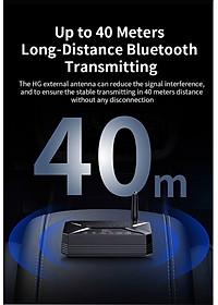 ROGTZ - Bộ Thu Phát Bluetooth 5.0 2 in 1 R22 - Chế độ chuyển đổi linh hoạt, Âm Thanh HD, Độ Trễ Thấp, Khoảng Cách 40m, Hỗ trợ aptX HD, Chip thông minh, Cổng kết nối đa dạng RCA AUX USB - Hàng Chính Hãng