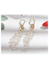 Bông tai pha lê dài sang trọng dự tiệc