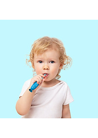 Bàn chải đánh răng silicon cho bé Marcus & Marcus, từ 2 tuổi - Xanh