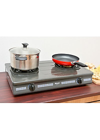 Bếp gas đôi rinnai RV377g xám hàng chính hãng