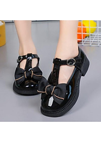 Giày búp bê da bóng điệu đà và duyên dáng cho bé gái 3 4 5 6 7 8 9 10 11 12 tuổi mặc áo dài mix váy công chúa cực xinh GH16