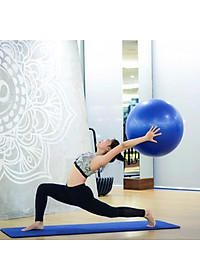 Bóng Tập Yoga 65Cm Cao Cấp Chống Nổ (Dày 2mm) - Tặng Kèm Bơm – Kim Bơm Bóng Dự Phòng - Chính Hãng Amalife