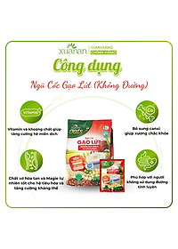 Ngũ Cốc Gạo Lứt No Sugar Xuân An [đường ăn kiêng] Túi 400G {25g*16 gói}(Tặng Kèm 1 Túi Yến Mạch 150G)