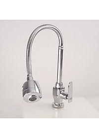 Vòi rửa chén lạnh cần lò xo Đồng mạ Chrome Eurolife EL-RC01 (Trắng bạc)