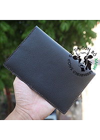 Ví đựng giấy tờ xe, đăng kiểm da bò thật handmade Mẫu 02