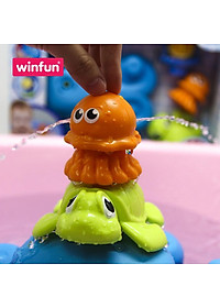 Đồ chơi tắm cho bé - tháp xếp chồng bạch tuộc phun nước vui nhộn Winfun 7117 - Phát triển tư duy logic- kỹ năng cho bé
