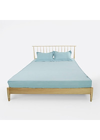 Bộ ga chun chần EVERON Micro Bamboo họa tiết trơn MB2301-04 hiện đại, sang trọng nhiều kích thước (HÀNG CHÍNH HÃNG)