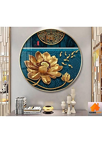 Tranh tròn treo tường, ️XẢ 10 MẪU Tranh tráng gương tròn - tranh tròn tráng gương, tranh tròn trang trí phòng