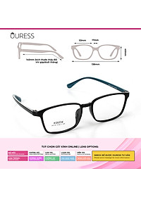 Gọng kính nhựa 68108 thời trang nam nữ siêu nhẹ siêu bền OURESS