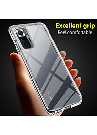 Ốp lưng silicon dẻo cho Redmi Note 10 Pro 4G hiệu Ultra Thin trong suốt mỏng 0.6mm độ trong tuyệt đối chống trầy xước - Hàng nhập khẩu