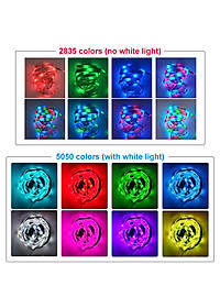 Dây Đèn LED Siêu Sáng 5050 RGB Chống Nước Quấn Cây Trang Trí Ngoài Trời