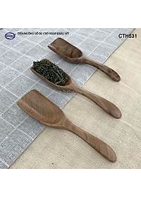 Thìa/Muỗng xúc trà gỗ Óc Chó (15cm) CTH531 - Dùng xúc cafe, xúc gia vị, ăn uống sạch, decor trang trí