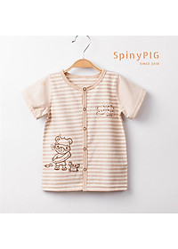 Áo sơ sinh 0-2 tuổi 100% cotton hữu cơ tự nhiên không chất tẩy nhuộm