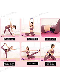 Vòng tập Yoga Pilates Myring chất liệu nhựa ABS cao cấp hỗ trợ tập Yoga và Masage đa năng 