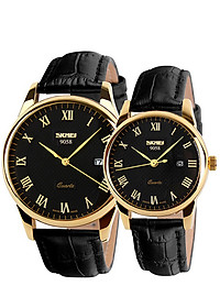 Đồng Hồ Cặp Đôi Dây Da SKMEI 9058 - DHA278