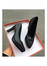 Giày cao gót nữ gót trụ lõi sơn 9cm FAROSA - C5 chất da mềm cực êm chân