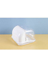 Khay úp bình sữa có nắp đậy màu trắng Kích thước: 31*29.5*22cm