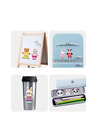 BỘ XẾP HÌNH THAY QUẦN ÁO GIA ĐÌNH NHÀ THỎ - GẤU - ĐỘNG VẬT