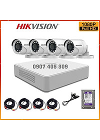 Trọn Bộ Camera 4 Mắt Hikvision 2.0MP Full HD – Hàng Chính Hãng