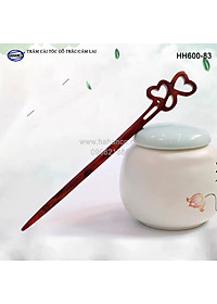 Trâm cài tóc bằng gỗ Cẩm Lai/Trắc (Đủ kiểu dáng) HH600 - phong cách cổ trang, điêu khắc sang chảnh HOT TREND cho nữ  - HAHANCO
