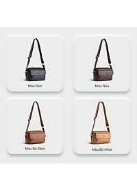 Túi Lata ( Thời trang nam dáng ngang - Túi đeo chéo da TN26 )