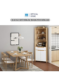 Tủ Gỗ Góc Tường Hình Tam Tam Giác Phù Hợp Đặt Tại Phòng Ăn, Phòng Bếp, Phòng Khách SIB DECOR KG31