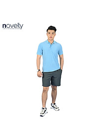 Áo thun Polo nam Novelty 210060 màu xanh da trời