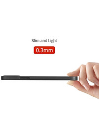 Ốp lưng nhám cho iPhone 12 (6.1 inch) siêu mỏng 0.3mm hiệu Memumi ( có gờ bảo vệ camera, mỏng 0.3mm, chống trầy, chống bụi) - Hàng nhập khẩu