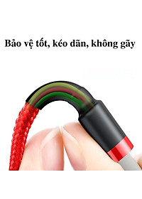 Cáp sạc dù nhanh Baseus Cafule Series 2.4A Usb to Light-ning CALKLF - hàng chính hãng