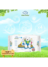 Combo ( 1+ 4) 1 gói 85 tờ + 4 gói 25 tờ Khăn ướt dành cho bé Oma&Baby với công thức Chlorhexidine Digluconate kháng khuẩn an toàn, dịu nhẹ trong khăn - Combo (1+4) Oma&Baby wet wipes ( 85pcs per bag*1 + 25pcs per bag*4)