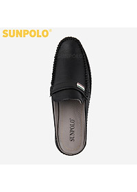 Dép Sapo Dép Bít Mũi Nam Da Bò SUNPOLO SPO275 (Đen, Nâu)