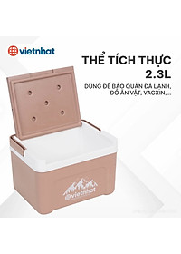 Phích vuông thái 2.3L 3932, Phích mini giữ nhiệt tiện lợi, Phích Đá giữ nhiệt lên đến 8h, Phích Đá Giữ Nhiệt Văn Phòng Việt Nhật cao cấp - Hàng Việt Nam