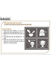 (Vàng Gỗ Đậm) Kem Nhuộm Dưỡng Tóc Màu Thời Trang Lavox Youth&Color L7 - Dark Golden Blode